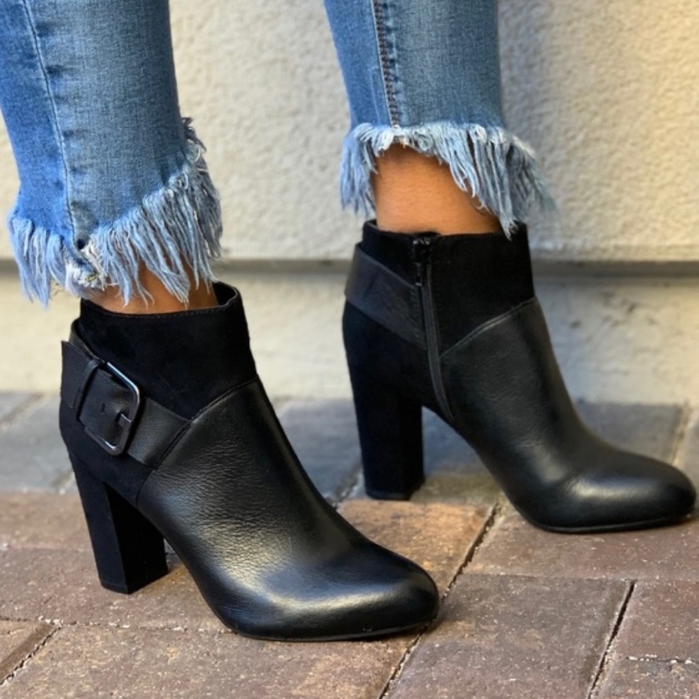 Womens Bar III Round closed-toe booties Black 7.5